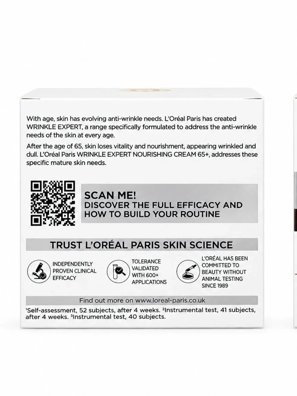 2 Pack L'Oreal Paris Wrinkle Expert 65+ Anti-Wrinkle Day & Night Cream 50ml Each